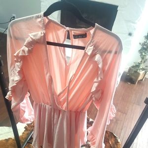 ChicMe Light Pink Romper Sz L